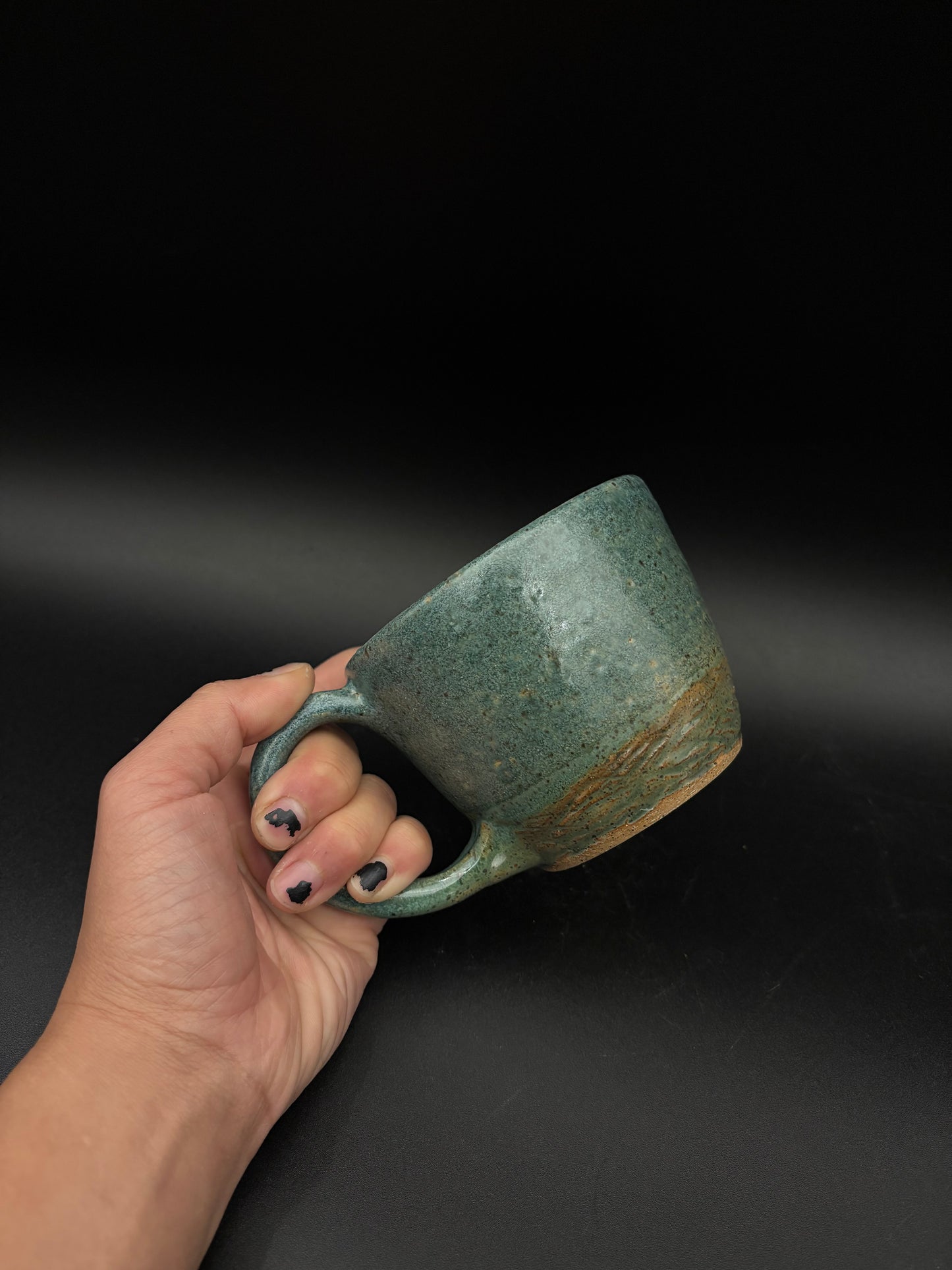Blue green mug