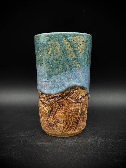 Sunset rock climbing tall mug