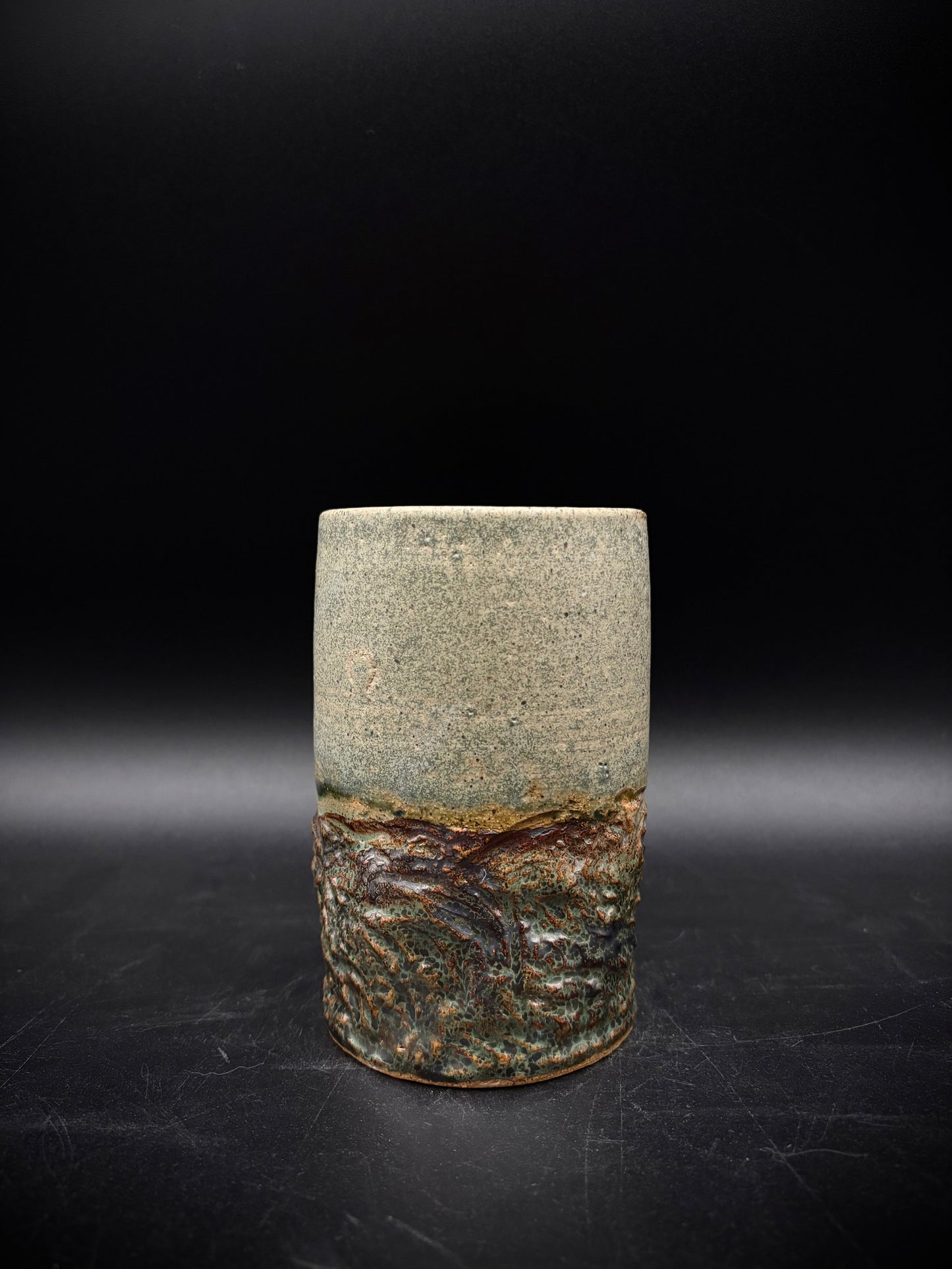 Sage landscape vase