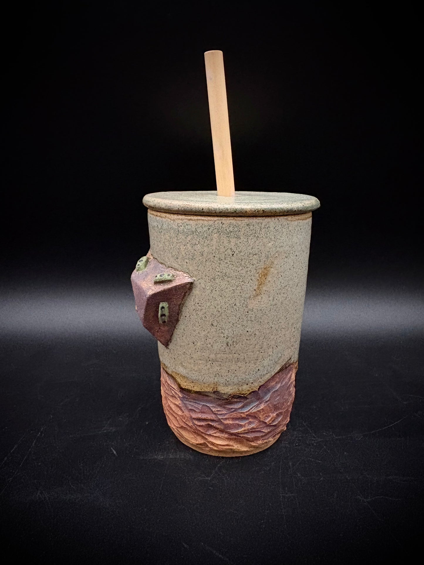 Sage rock climbing travel mug
