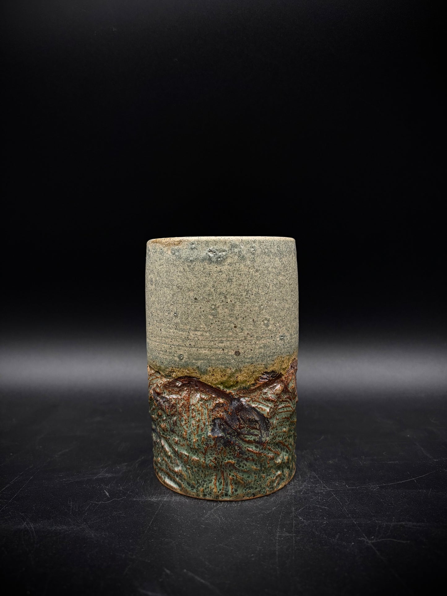Sage landscape vase