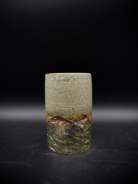 Sage landscape vase
