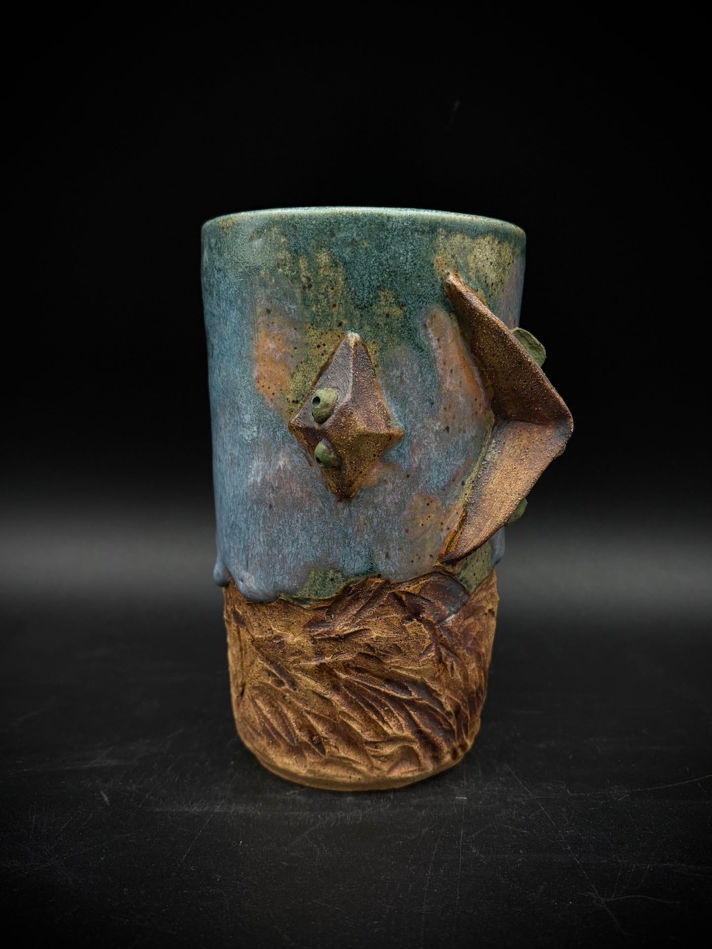 Sunset rock climbing tall mug