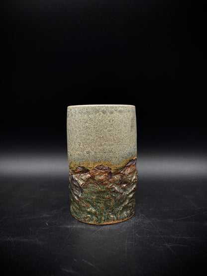 Sage landscape vase