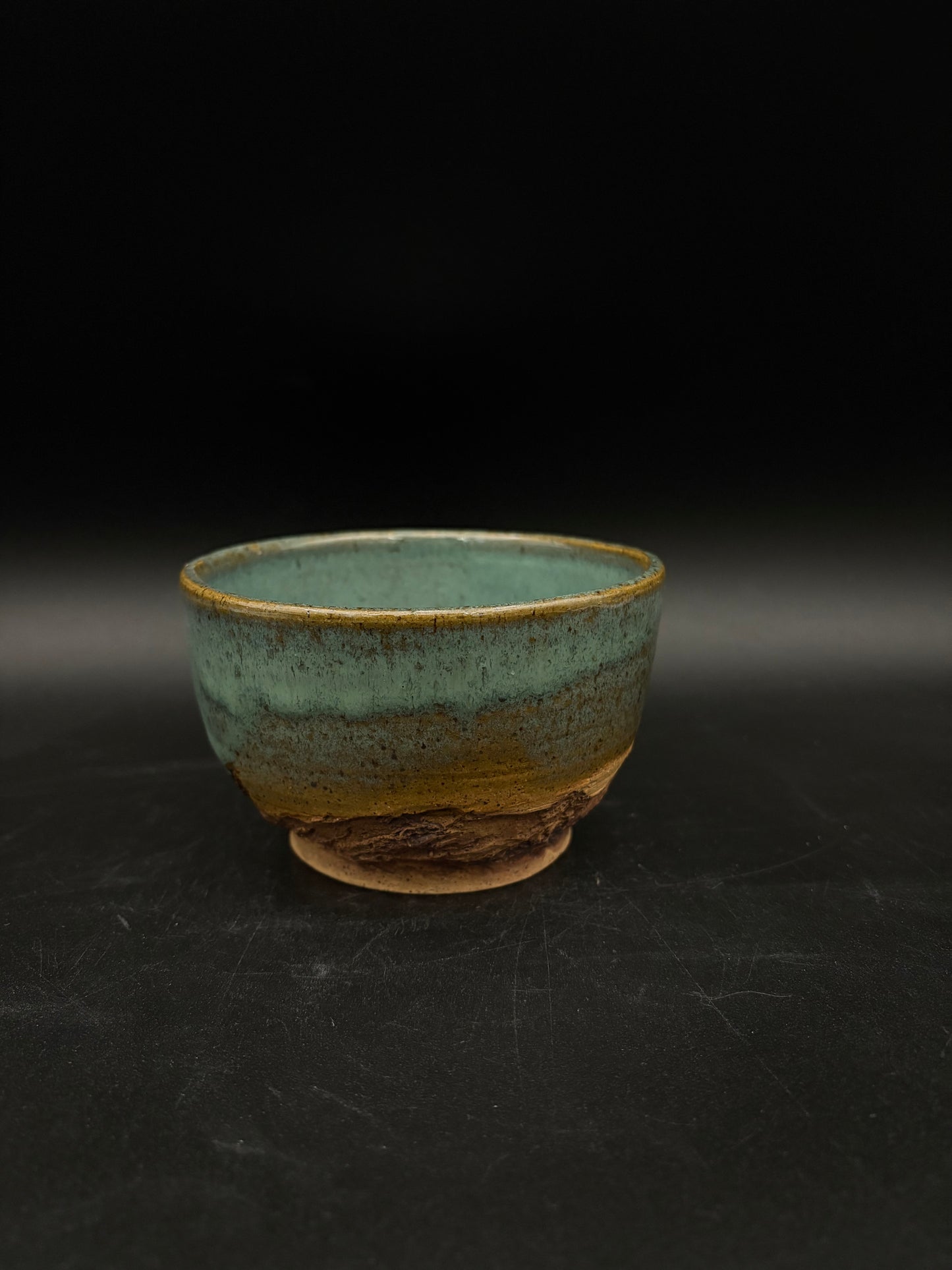 Celadon landscape bowl