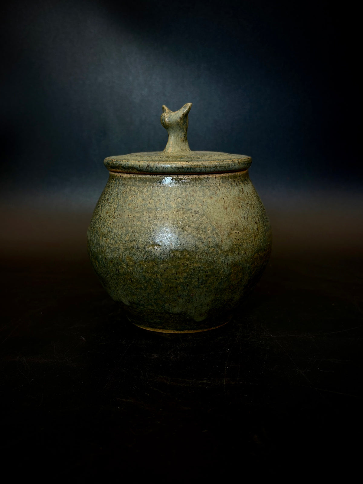 Cat Lidded Jar