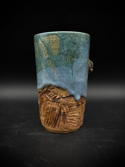 Sunset rock climbing tall mug