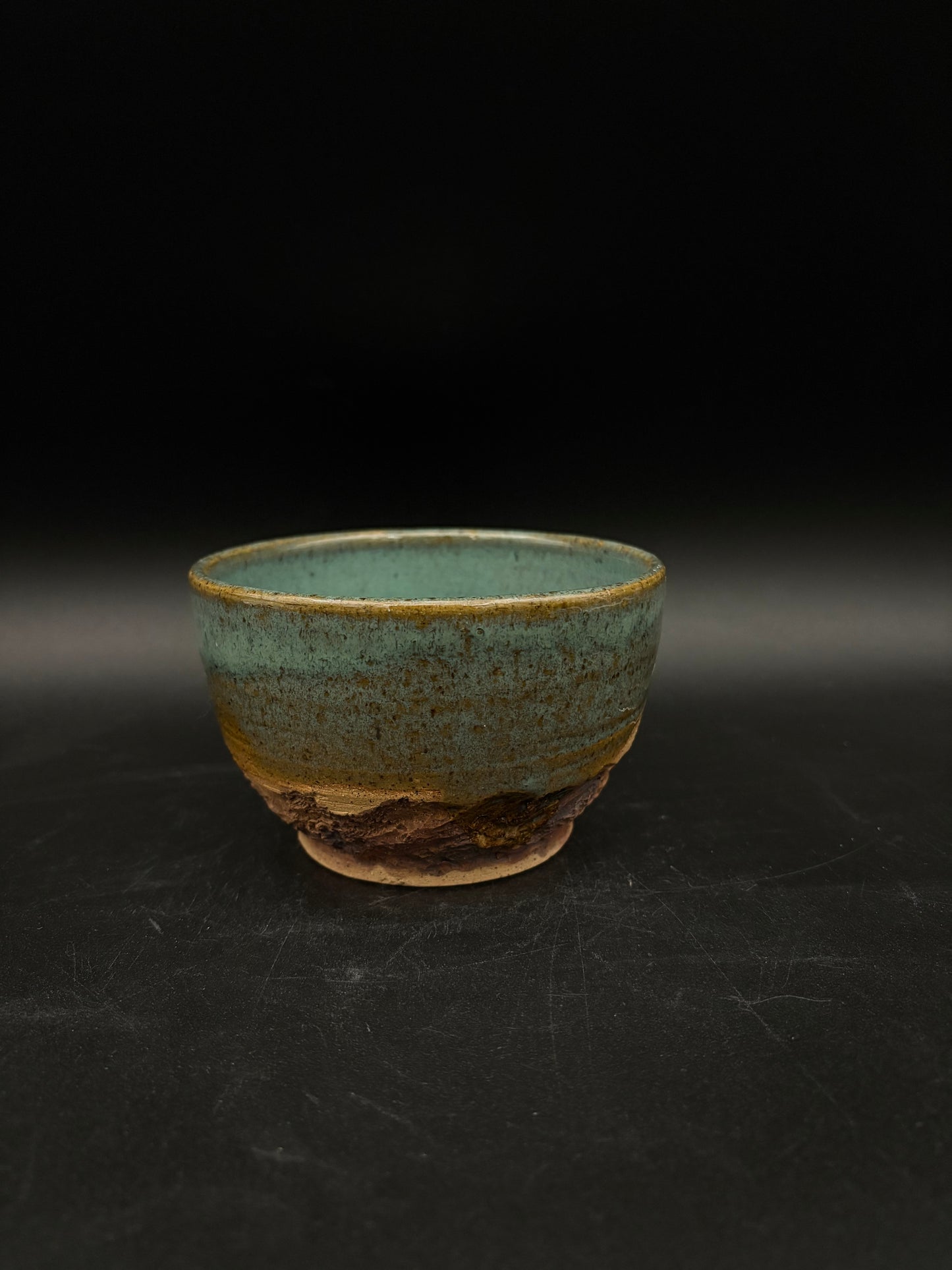 Celadon landscape bowl