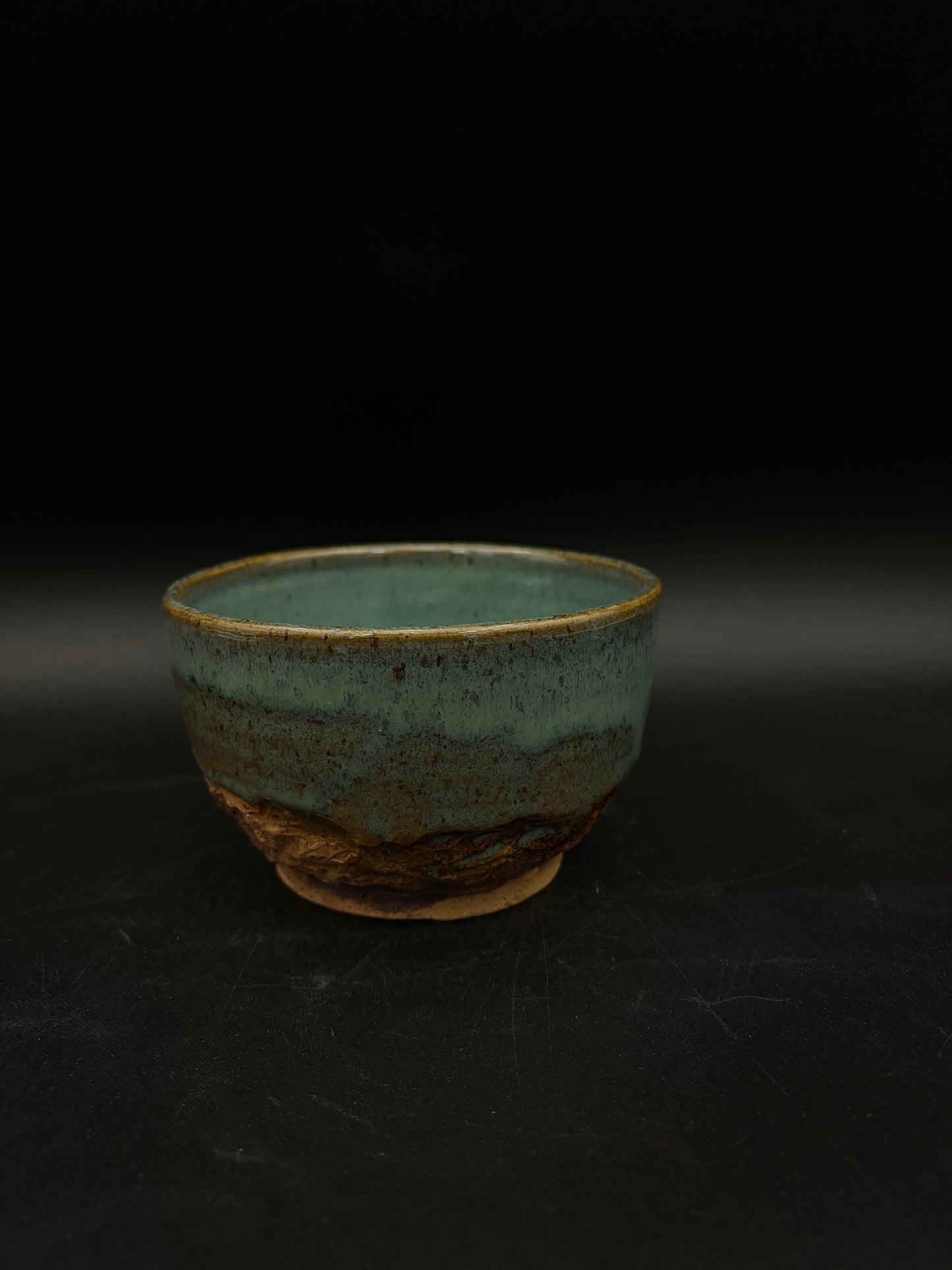 Celadon landscape bowl