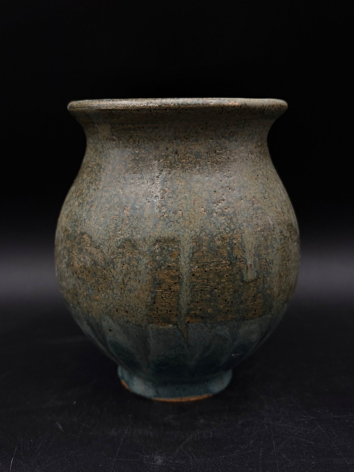 Agate antique blue vase